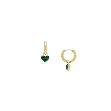 FOSSIL GOLD STEEL EARRINGS