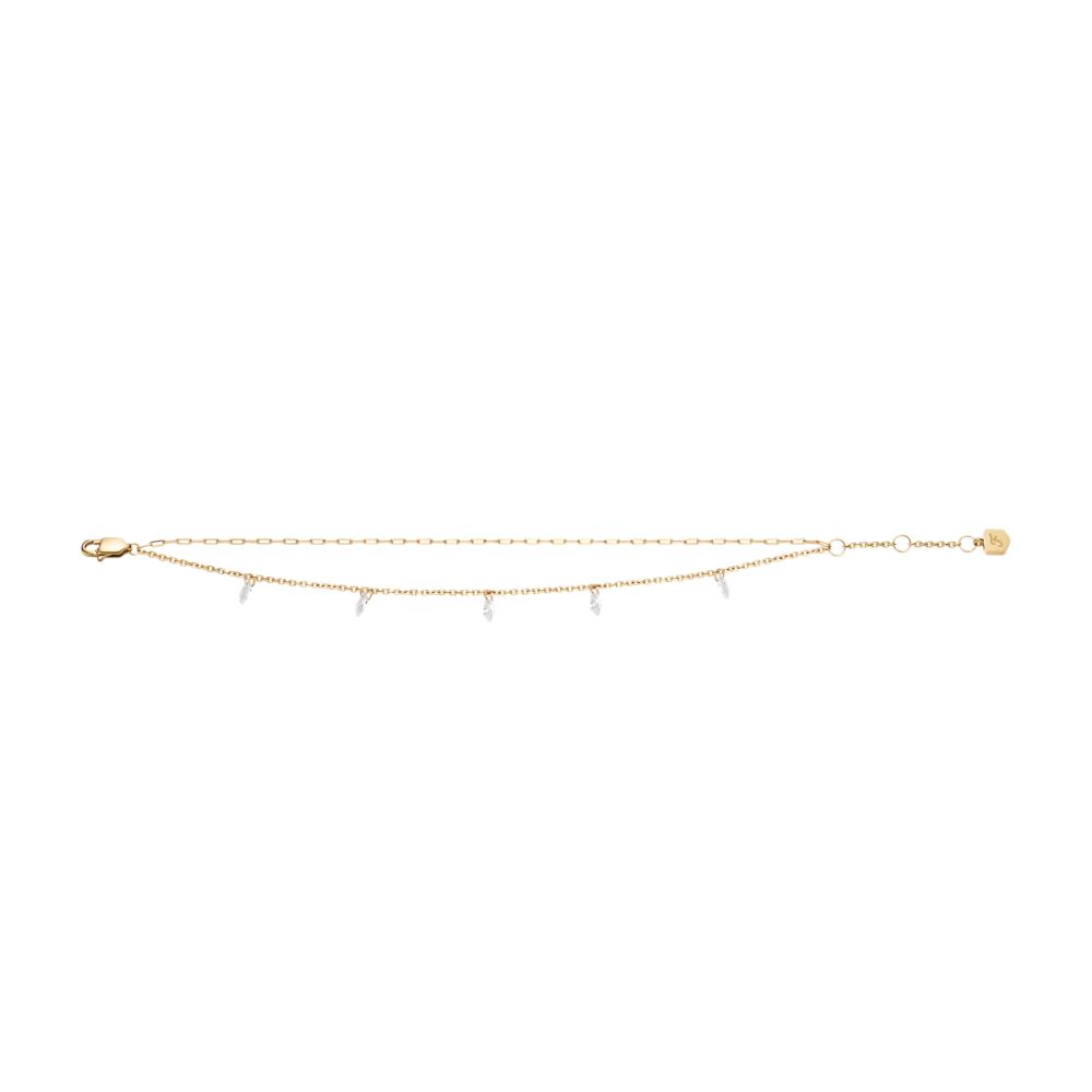 Fossil Women's Ellis Shaky Glitz Gold-Tone Stainless Steel Multi-Strand Bracelet -  JF04895710 (3)