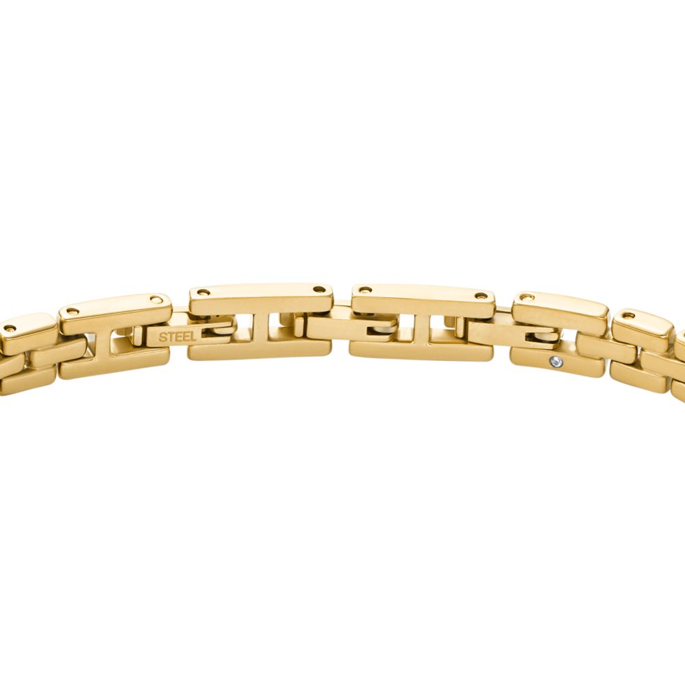 Fossil Women's Arden Watch Links Gold-Tone Stainless Steel Chain Bracelet -  JF04901710 (3)