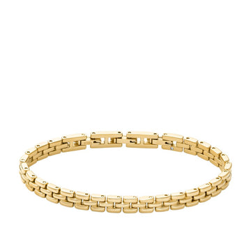 Fossil Women's Arden Watch Links Gold-Tone Stainless Steel Chain Bracelet -  JF04901710