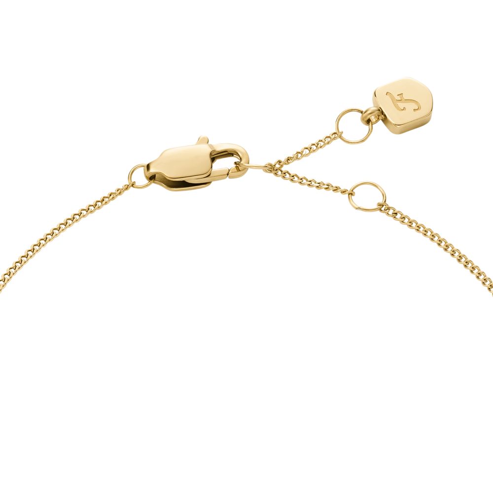 Fossil Women's Sutton Pavé Butterfly Gold-Tone Stainless Steel Station Bracelet -  JF04921710 (2)