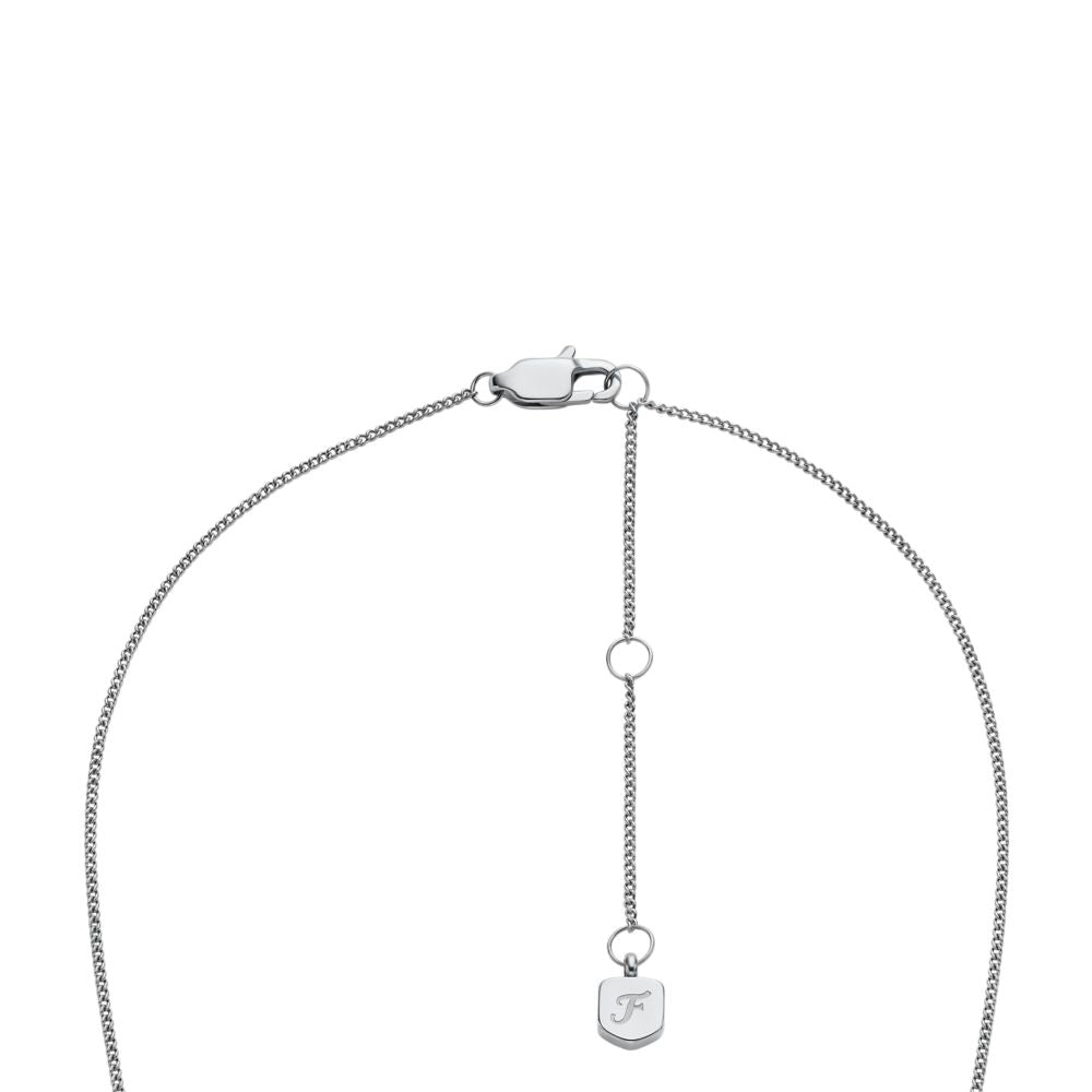 Fossil Women's Sadie Stainless Steel ID Necklace -  JF04927040 (3)