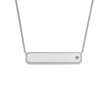 Fossil Women's Sadie Stainless Steel ID Necklace -  JF04927040