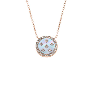 Fossil Women's Merrit Classic Mother-of-Pearl Rose Gold-Tone Steel Pendant Necklace -  JF04936791