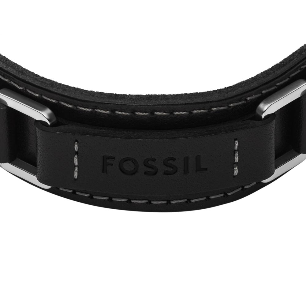 MACHINE BLACK LEATHER BRACELET (1)