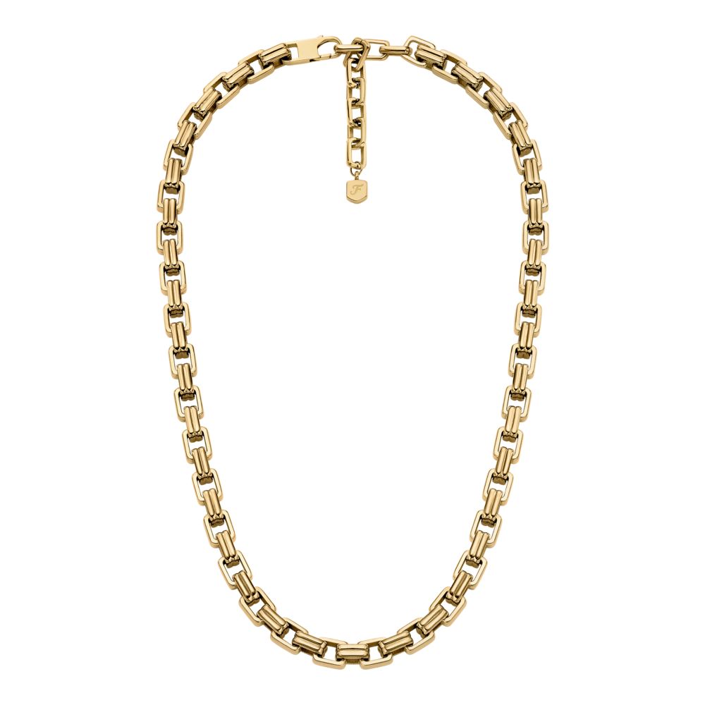 Fossil Women's Raquel Bold Chains Gold-Tone Stainless Steel Chain Necklace -  JF04954710 (3)