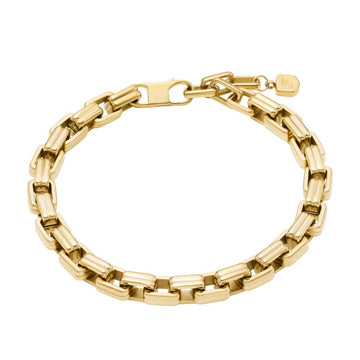 Fossil Women's Raquel Bold Chains Gold-Tone Stainless Steel Chain Bracelet -  JF04955710