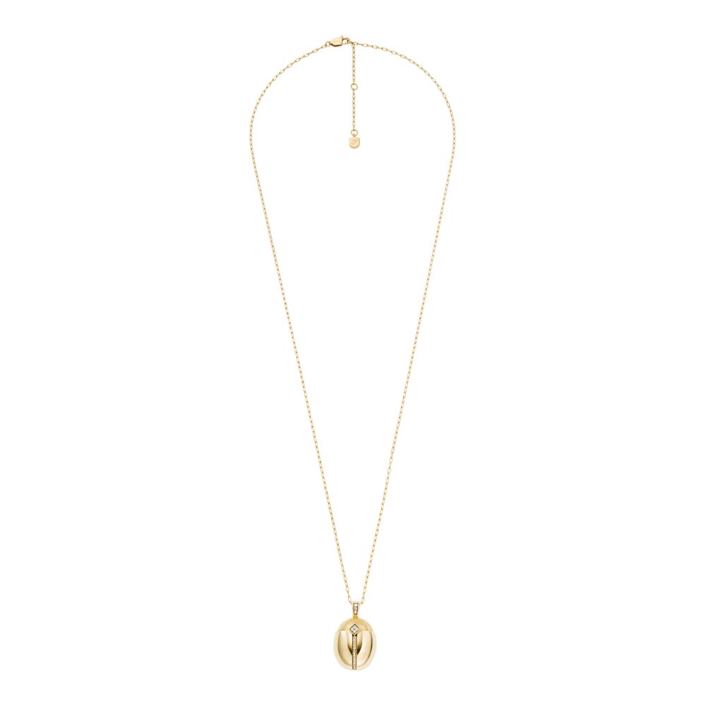 Fossil Women's Sutton Scarab Gold-Tone Stainless Steel Pendant Necklace -  JF04962710 (3)