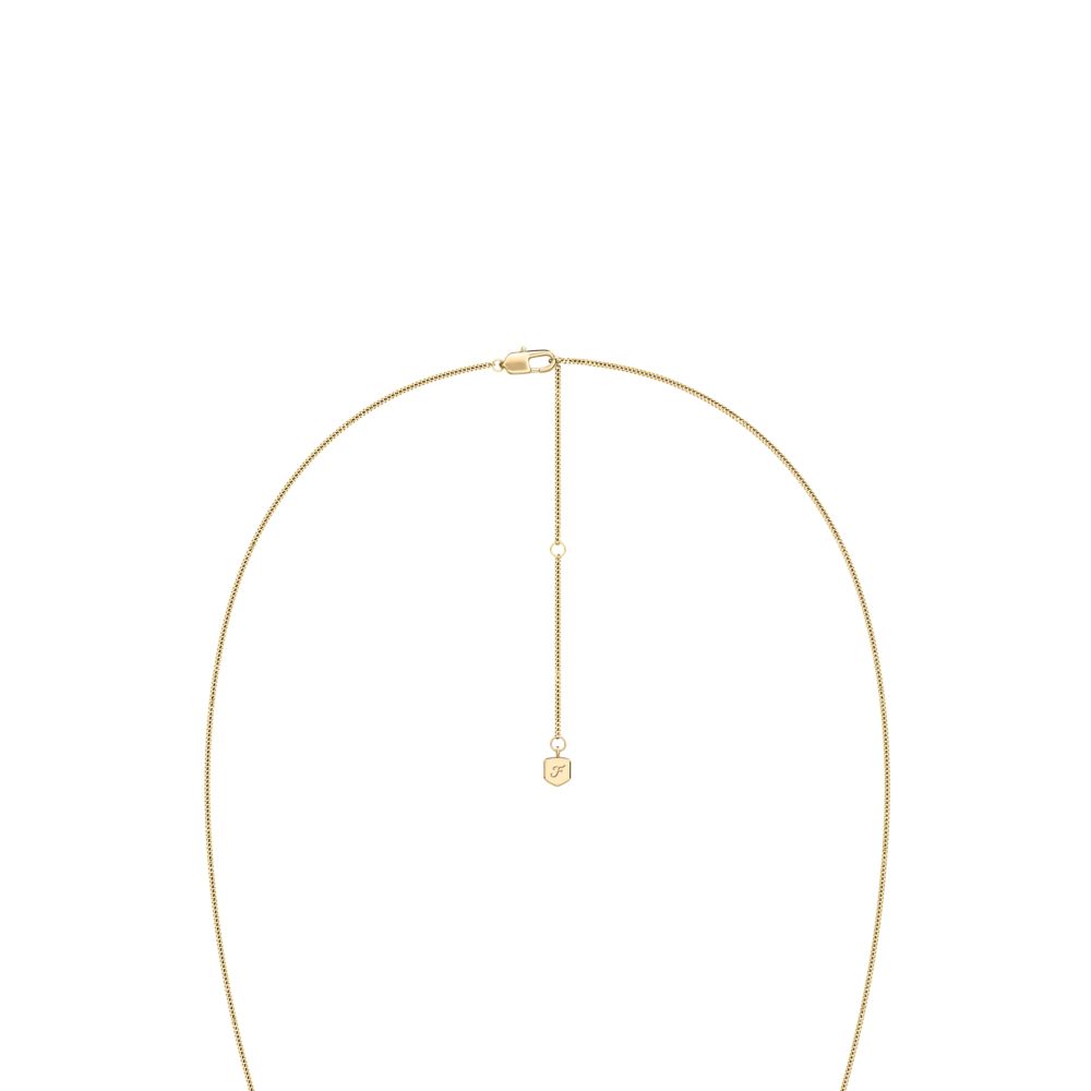 Fossil Women's Sutton The Flower Collection Gold-Tone Stainless Steel Pendant Necklace - JF04970710 (2)