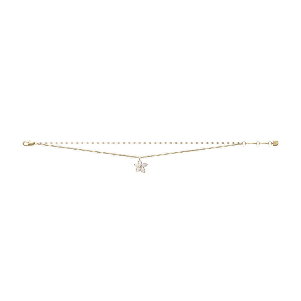 Fossil Women's Sutton The Flower Collection Mother-of-Pearl Multi-Strand Bracelet - JF04971710 (3)