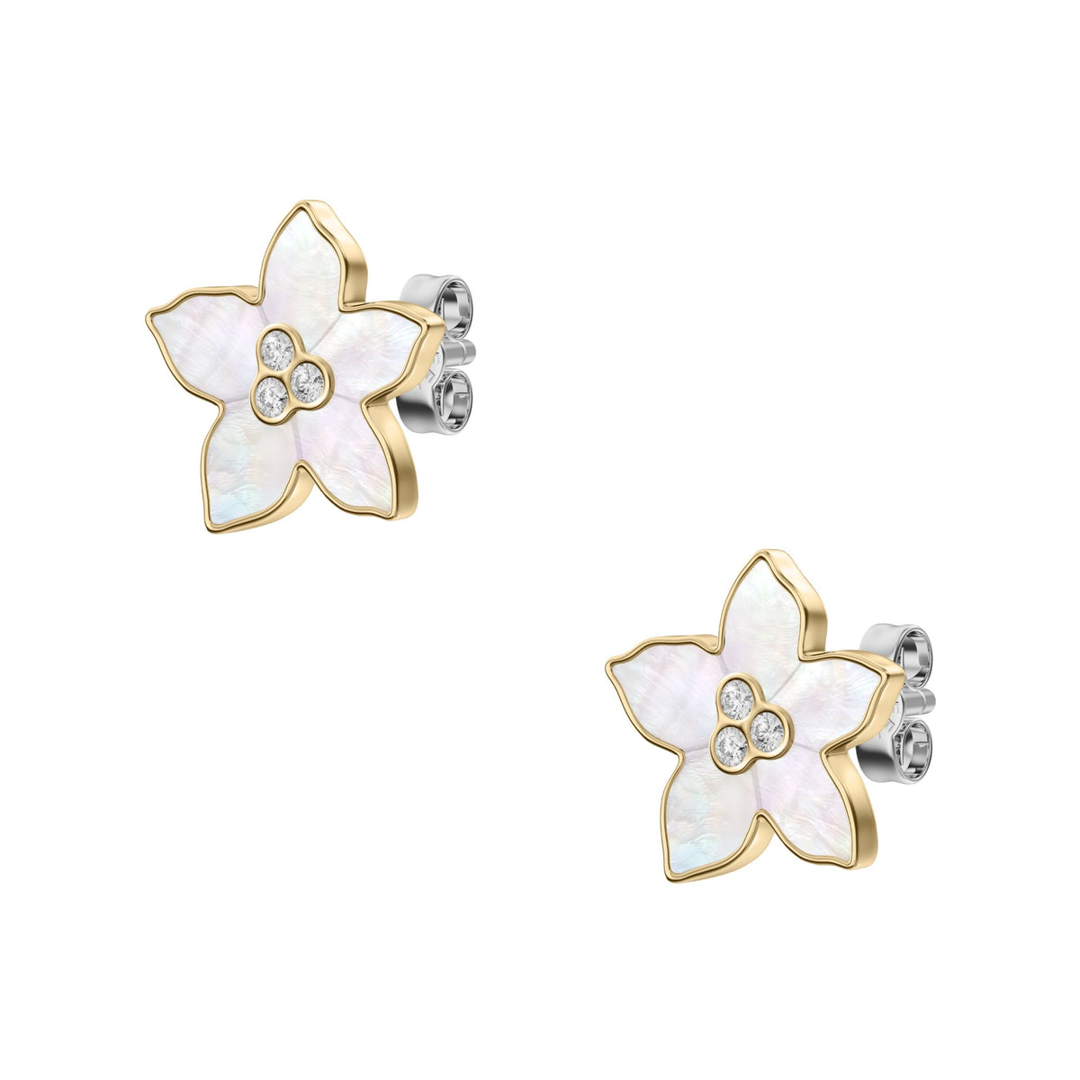 Fossil Women's Sutton The Flower Collection Mother-of-Pearl Stud Earrings - JF04973710 (3)