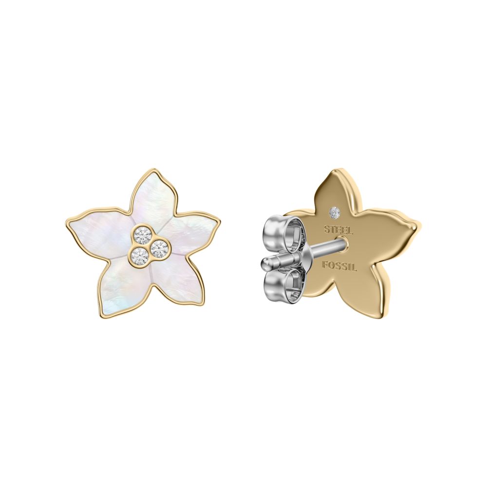 Fossil Women's Sutton The Flower Collection Mother-of-Pearl Stud Earrings - JF04973710 (2)