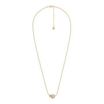 Fossil Women's Harlow Rondelles Two-Tone Stainless Steel Station Necklace -  JF04993998
