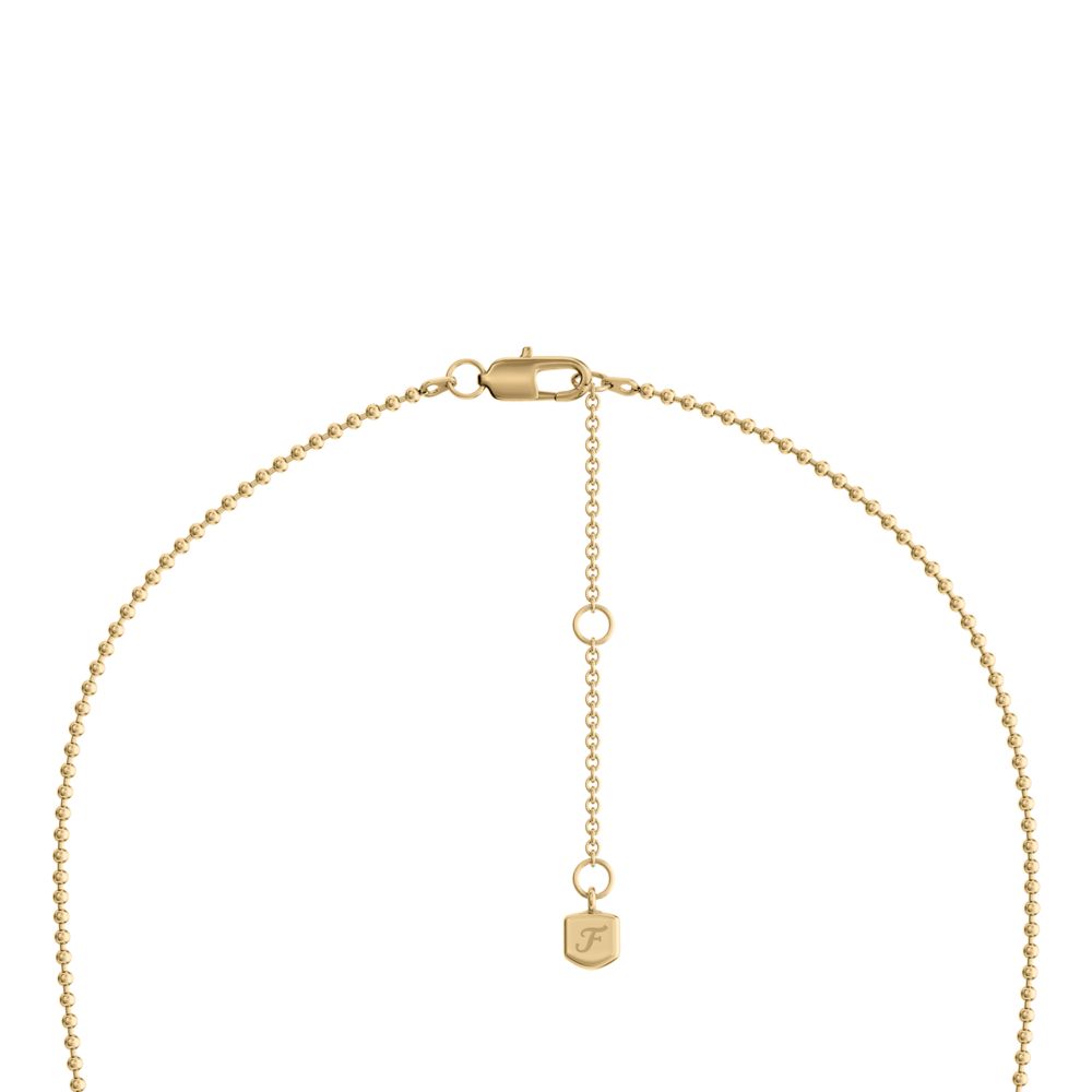 Fossil Women's Harlow Rondelles Two-Tone Stainless Steel Station Necklace -  JF04993998 (4)