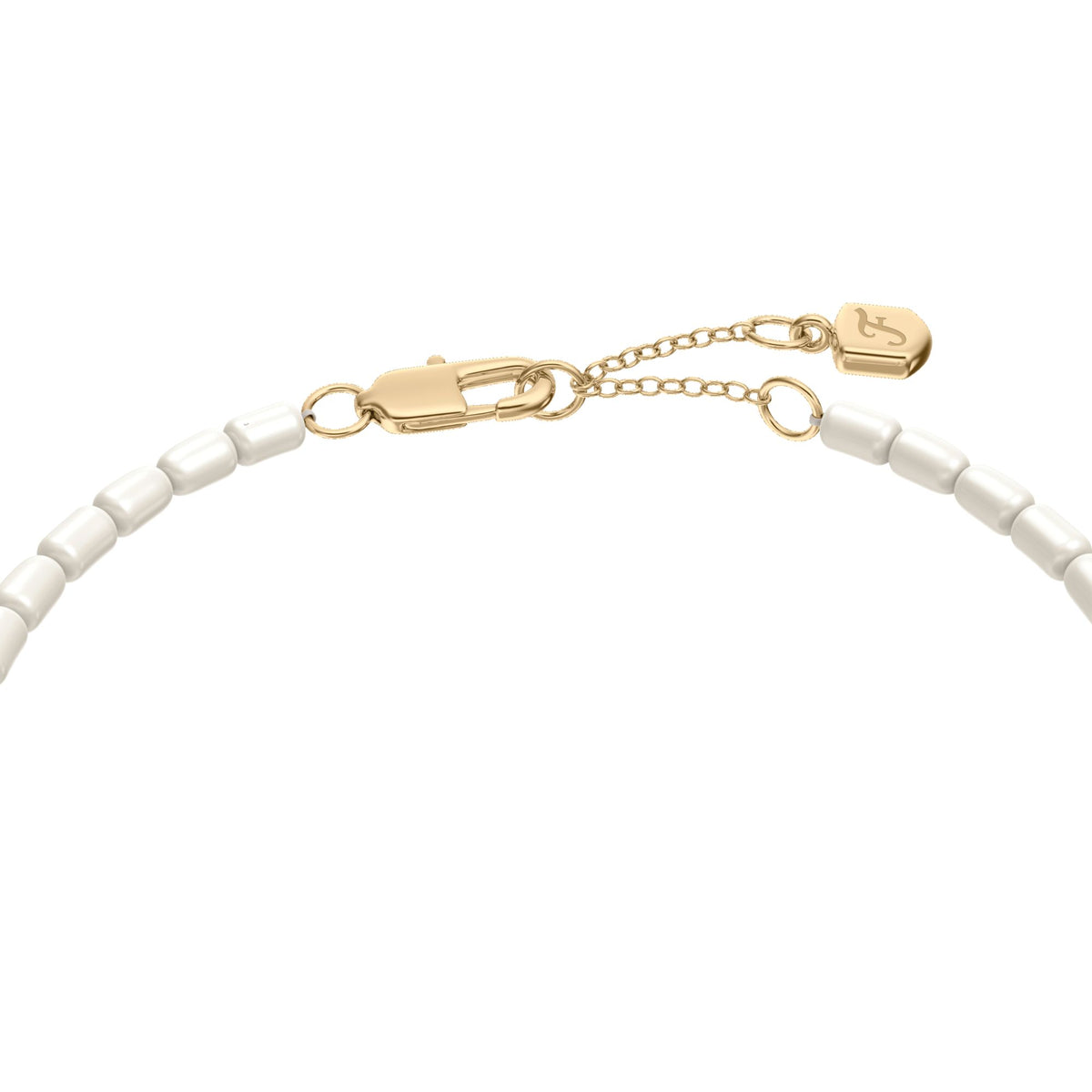 Fossil Women's Harlow Rondelles White Acrylic Pearl Stainless Steel Station Bracelet -  JF04994998 (2)