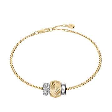 Fossil Women's Harlow Rondelles Two-Tone Stainless Steel Station Bracelet -  JF04995998