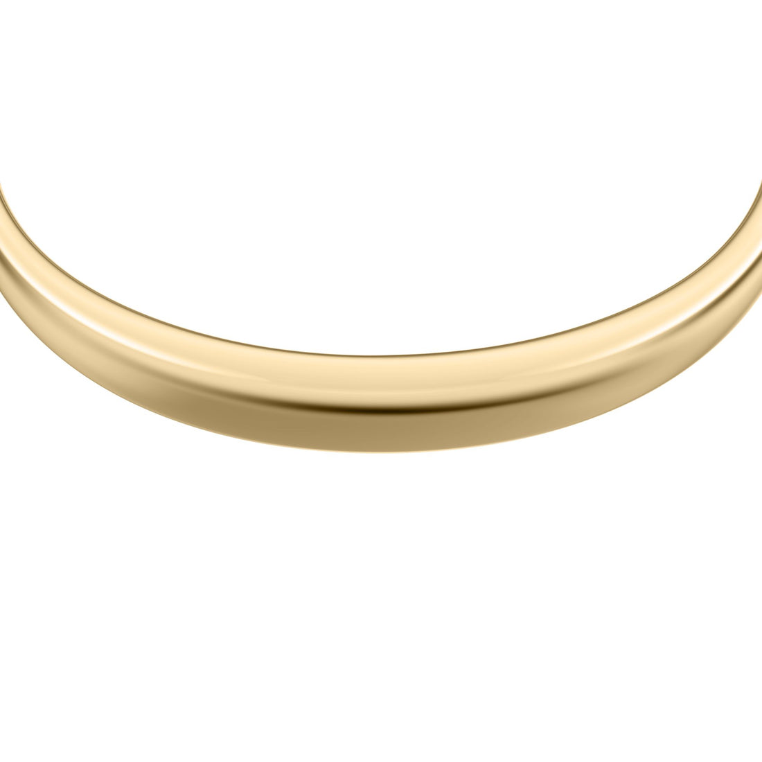 Fossil Women's Ellis Domed Collection Gold-Tone Stainless Steel Bangle Bracelet -  JF05000710