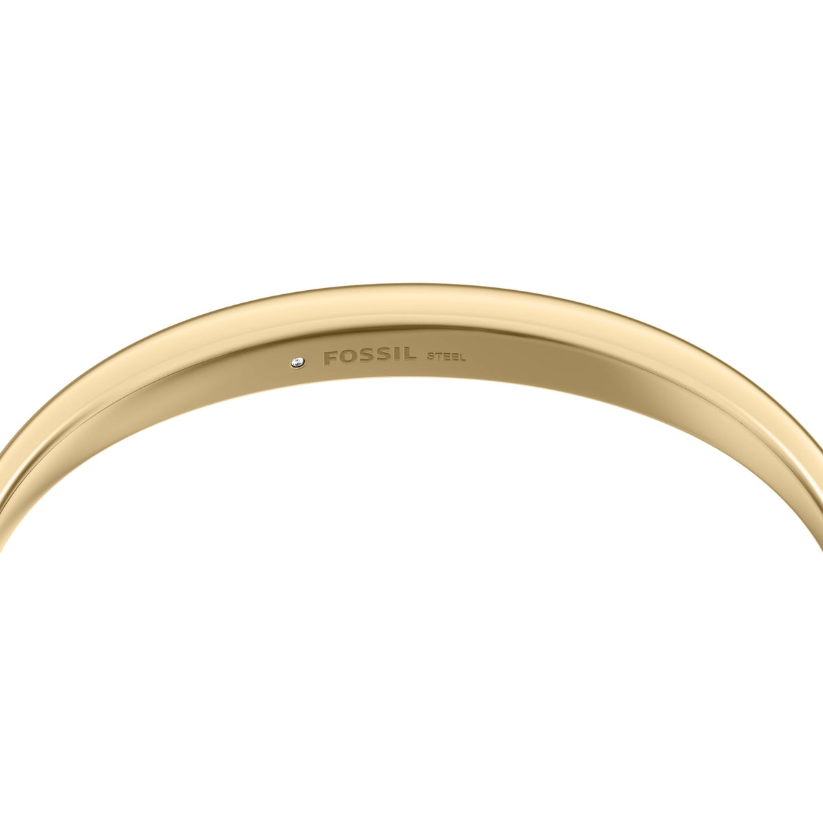 Fossil Women's Ellis Domed Collection Gold-Tone Stainless Steel Bangle Bracelet -  JF05000710 (2)