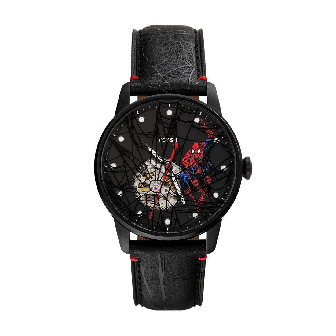 Fossil Marvel x Fossil Limited-Edition Spider-Man 42mm Automatic Watch - LE1247SET