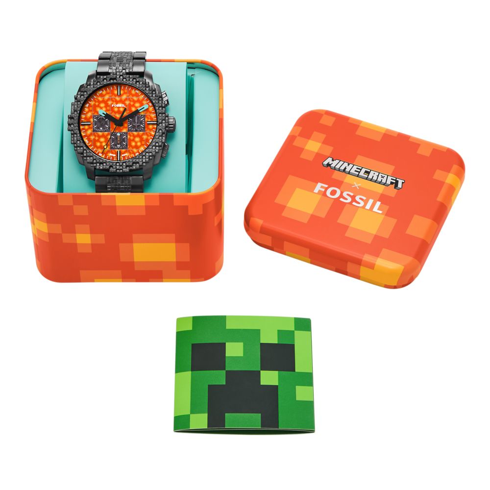 Fossil Minecraft x Fossil Limited-Edition The Nether 44mm Chronograph Watch - LE1251 (5)
