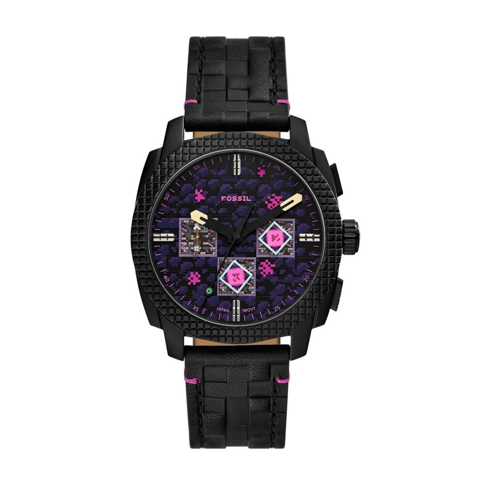 Fossil Minecraft x Fossil Limited-Edition The End 44mm Chronograph Watch - LE1252