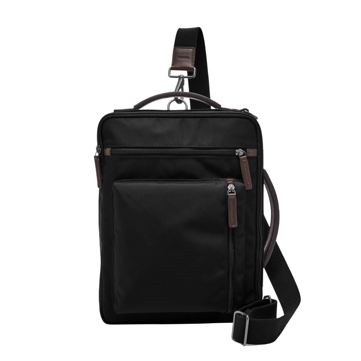 Fossil Men's Buckner Black Nylon Commuter Bag - MBG9475001