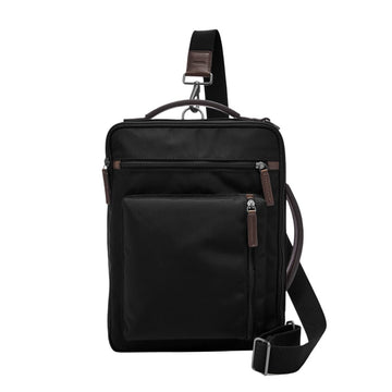 Fossil Men's Buckner Black Nylon Commuter Bag - MBG9475001