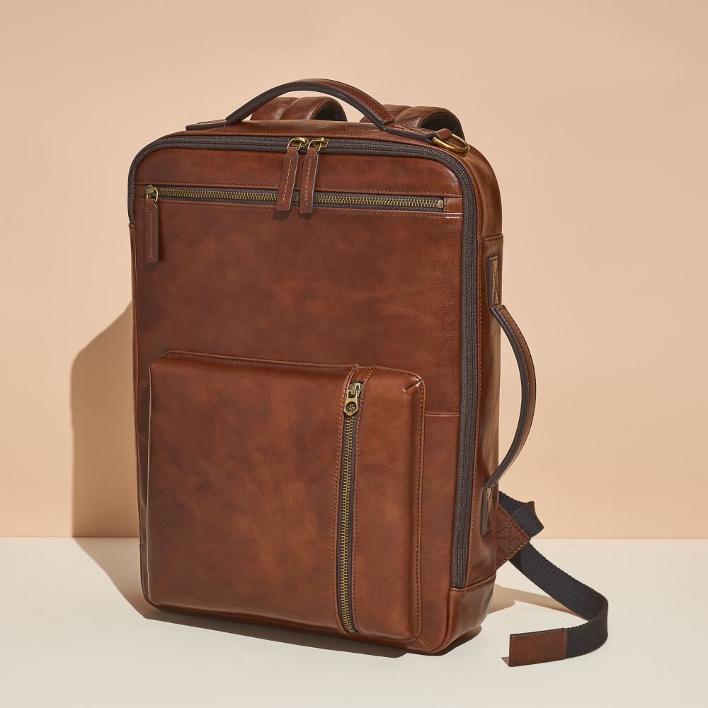 BUCKNER COGNAC LTH BACKPACK (4)