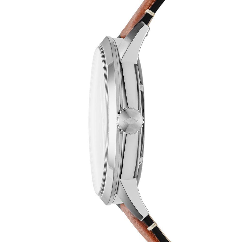 Fossil Townsman 48mm Automatic Light Brown Leather Watch - ME3154 (1)