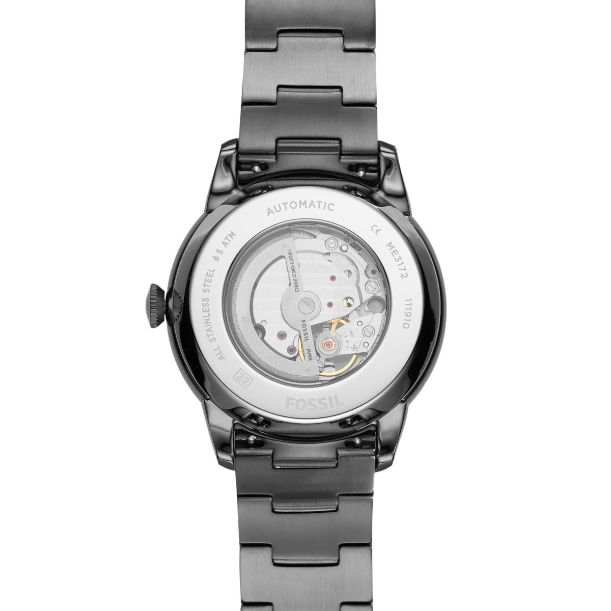 Fossil Townsman 44mm Automatic Smoke Stainless Steel Watch - ME3172 (3)