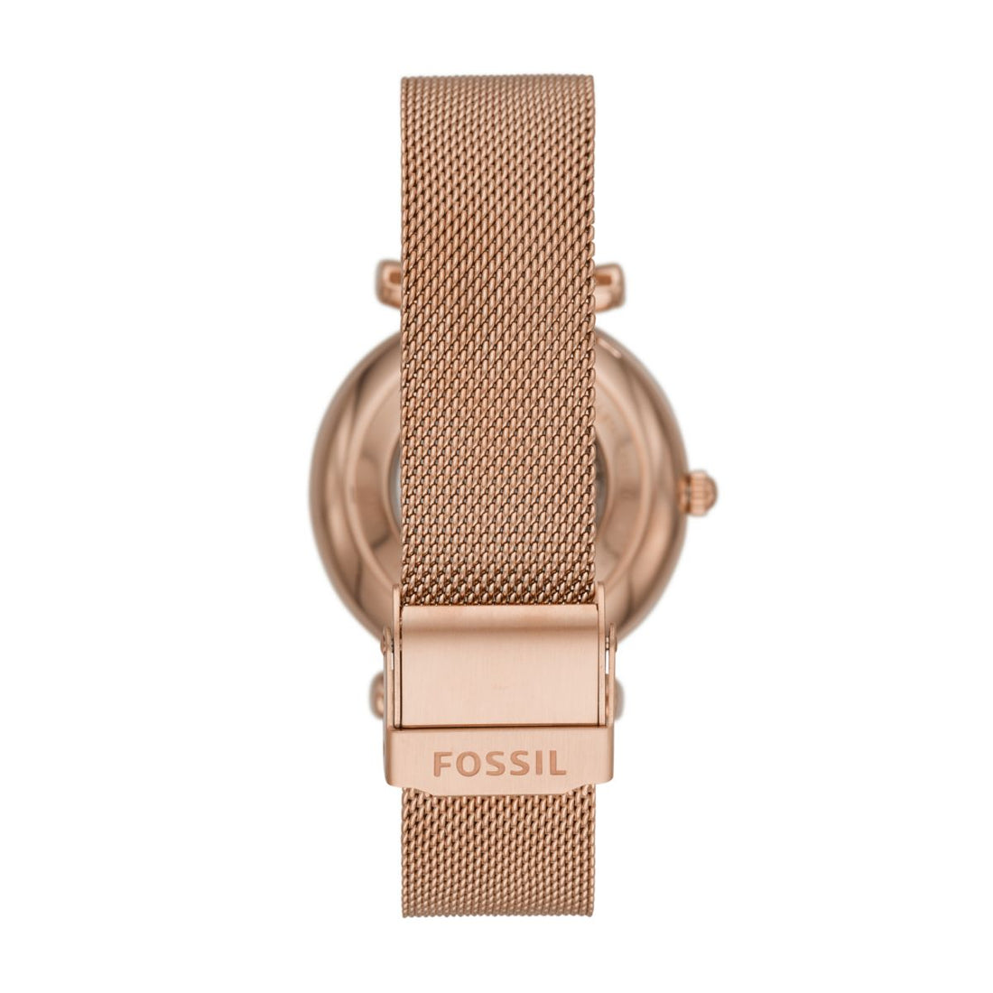 Fossil Carlie 35mm Automatic Rose Gold-Tone Stainless Steel Mesh Watch - ME3175