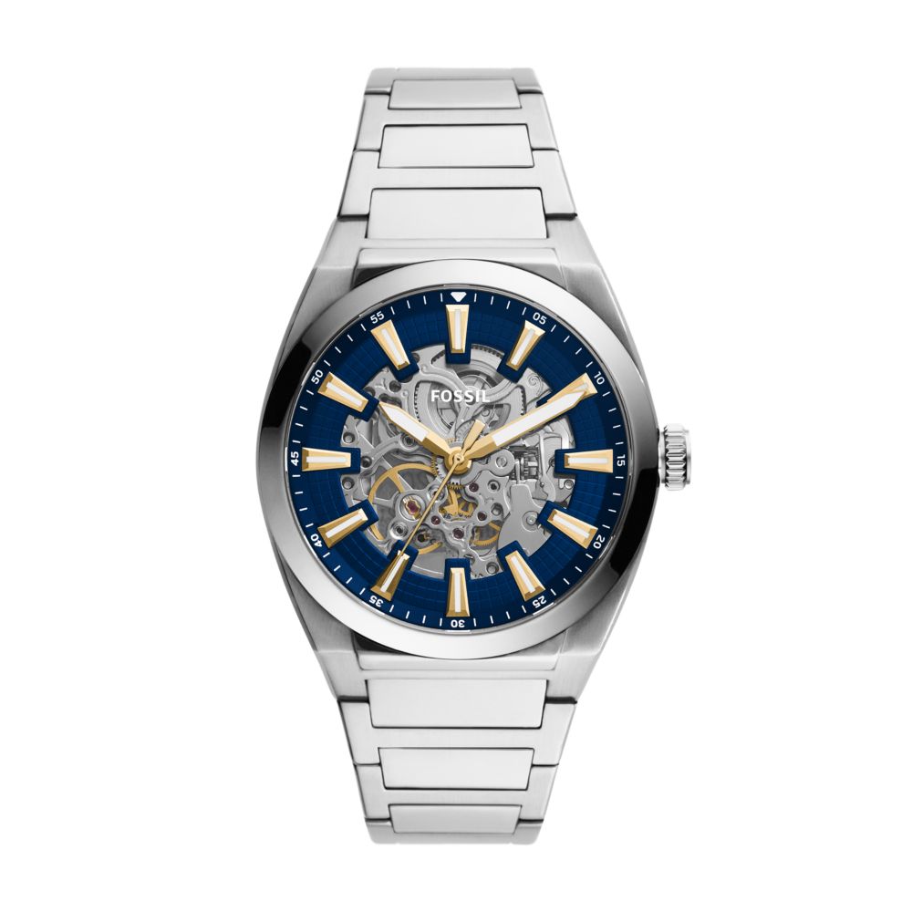 Fossil Everett 42mm Automatic Stainless Steel Watch - ME3220