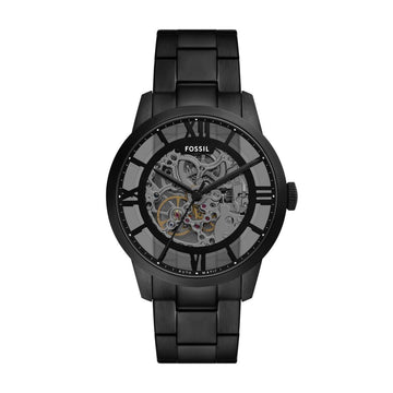 Fossil Townsman 44mm Automatic Black Stainless Steel Watch - ME3269
