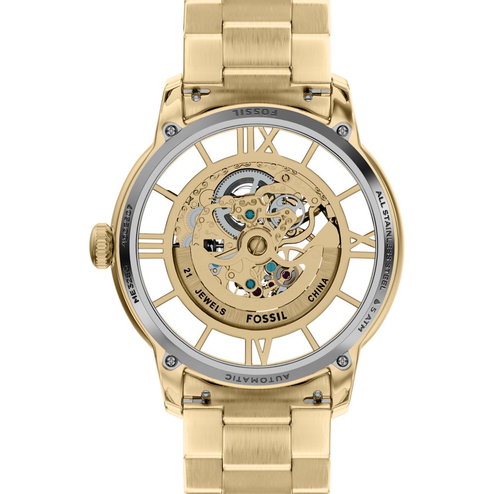 Fossil Townsman 44mm Automatic Gold-Tone Stainless Steel Watch - ME3280 (2)