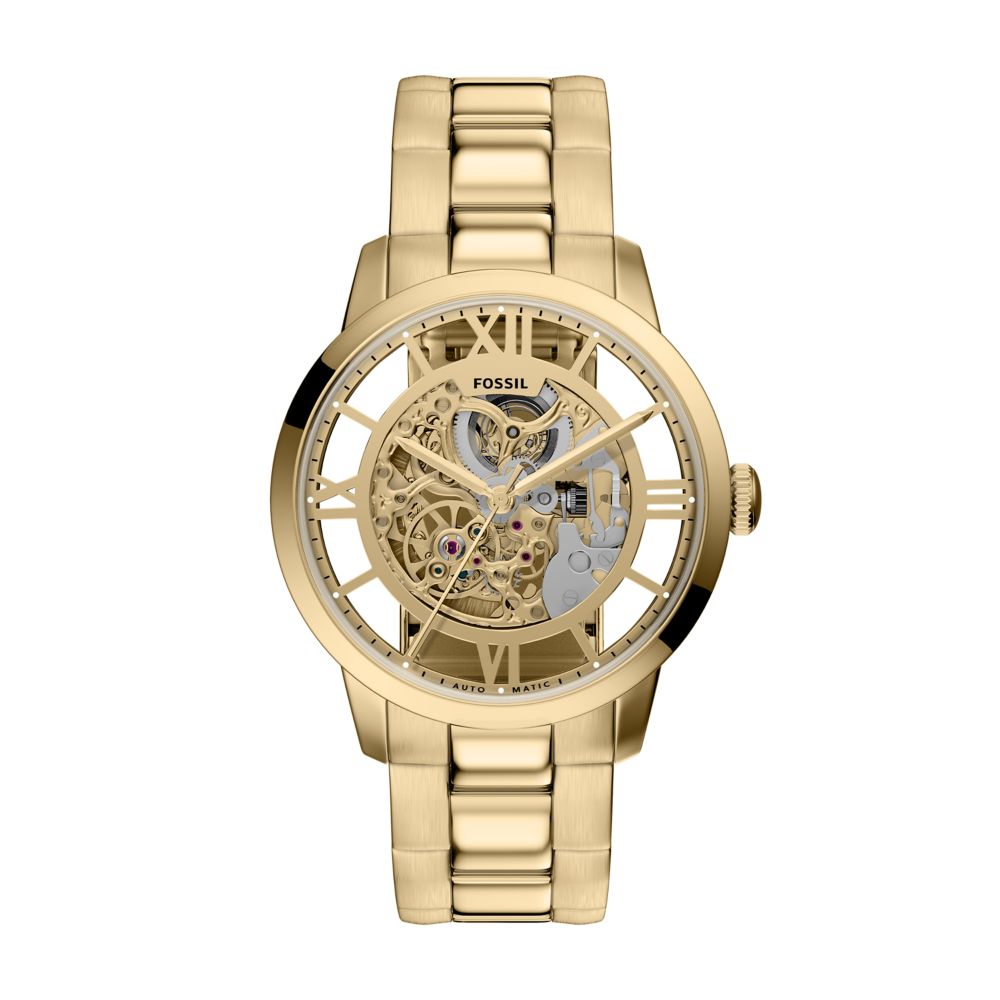 Fossil Townsman 44mm Automatic Gold-Tone Stainless Steel Watch - ME3280