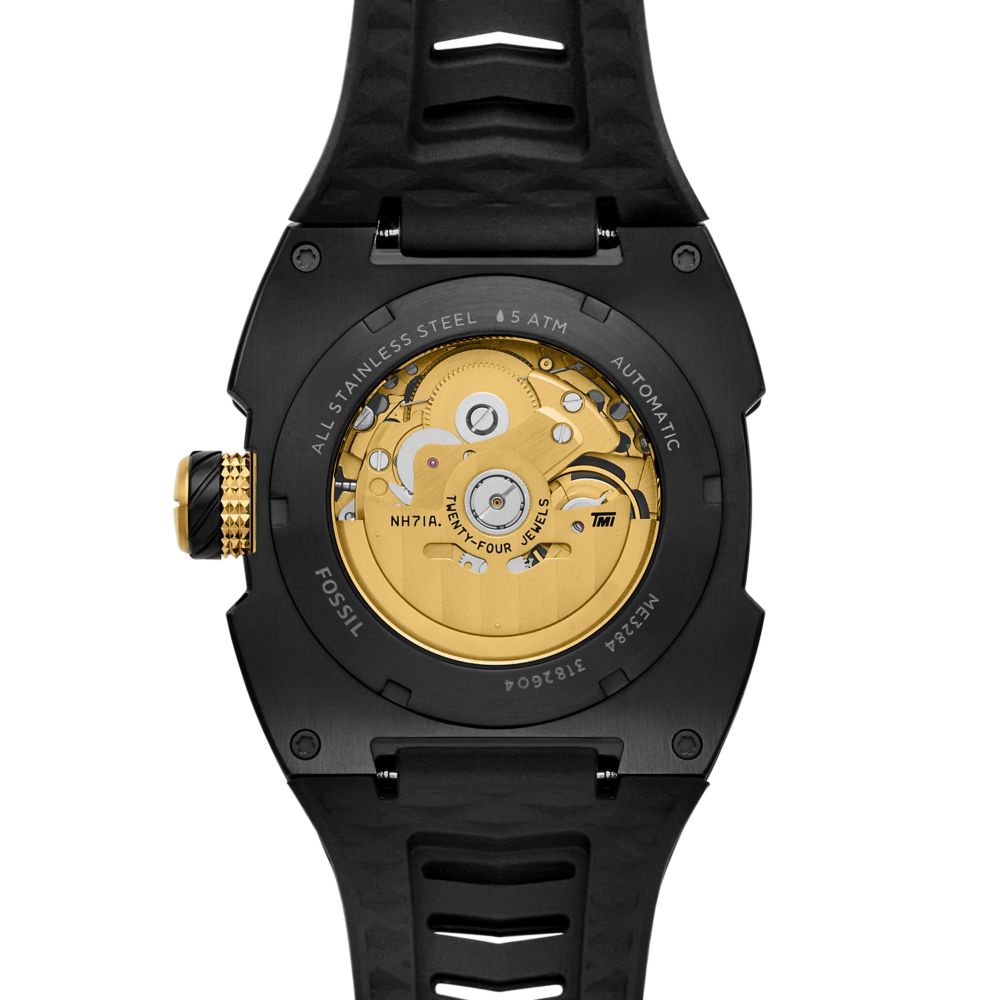 Fossil Machine X-1 42mm Automatic Black Silicone Watch - ME3284 (2)