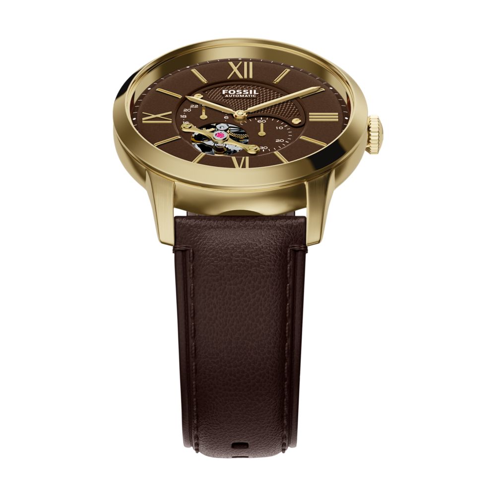 Fossil Townsman 44mm Automatic Brown Leather Watch - ME3286 (2)