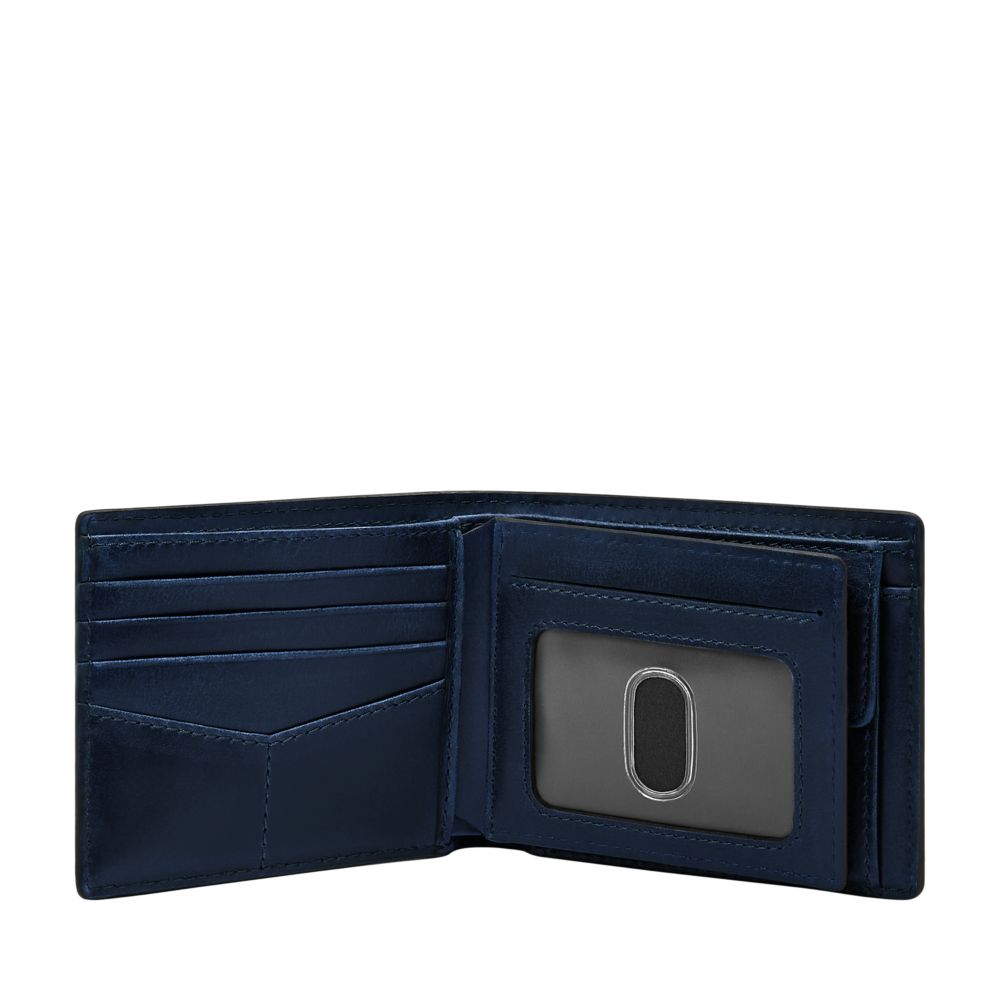 Fossil Men's Derrick RFID Leather Coin Pocket Bifold - ML3687545 (1)