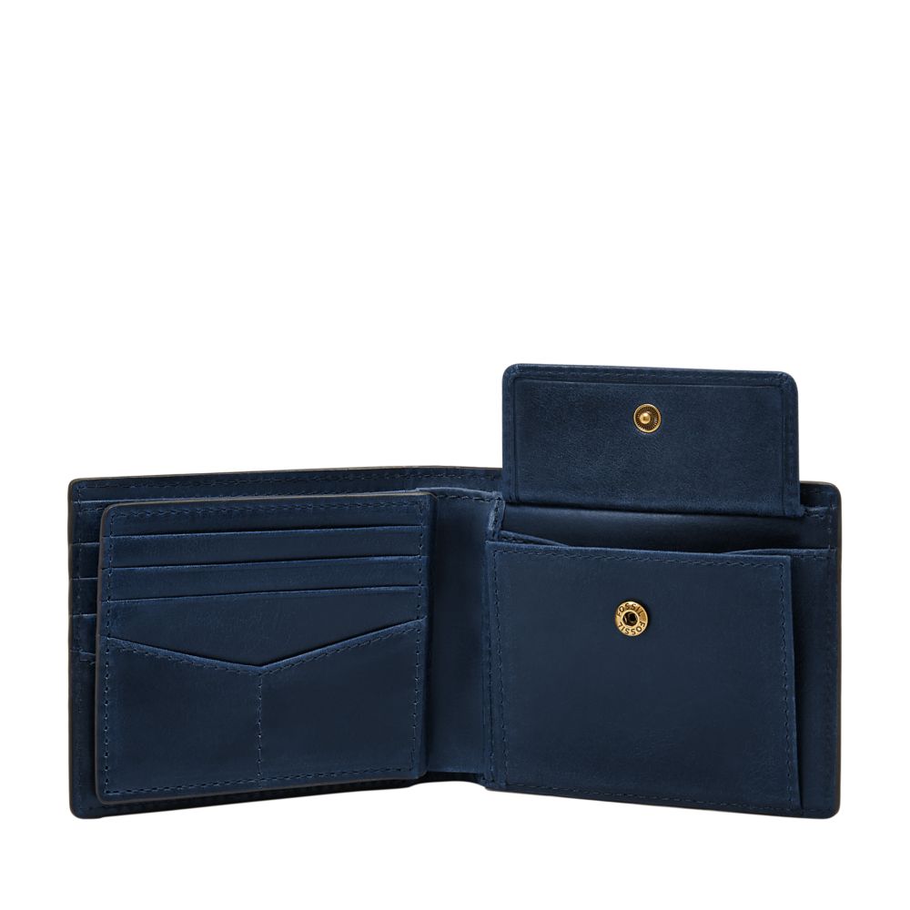 Fossil Men's Derrick RFID Leather Coin Pocket Bifold - ML3687545 (2)