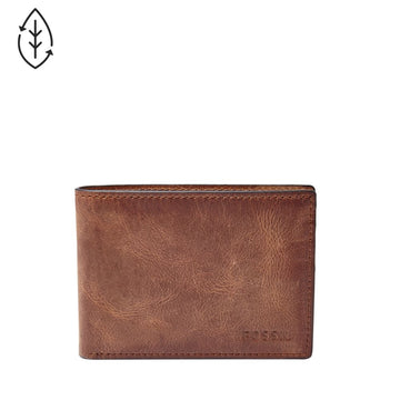 Fossil Men's Derrick Leather Front Pocket Wallet-Bifold -  ML3709200