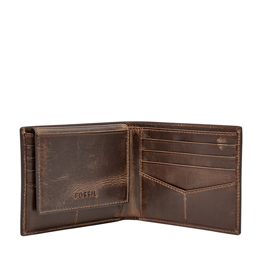 Fossil Men's Derrick Leather Bifold - ML3771201 (1)