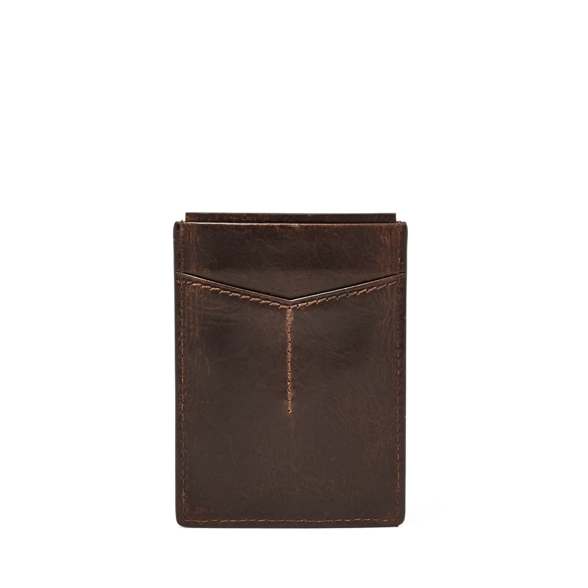 Fossil Men's Derrick Leather Magnetic Card Case -  ML3812201 (1)