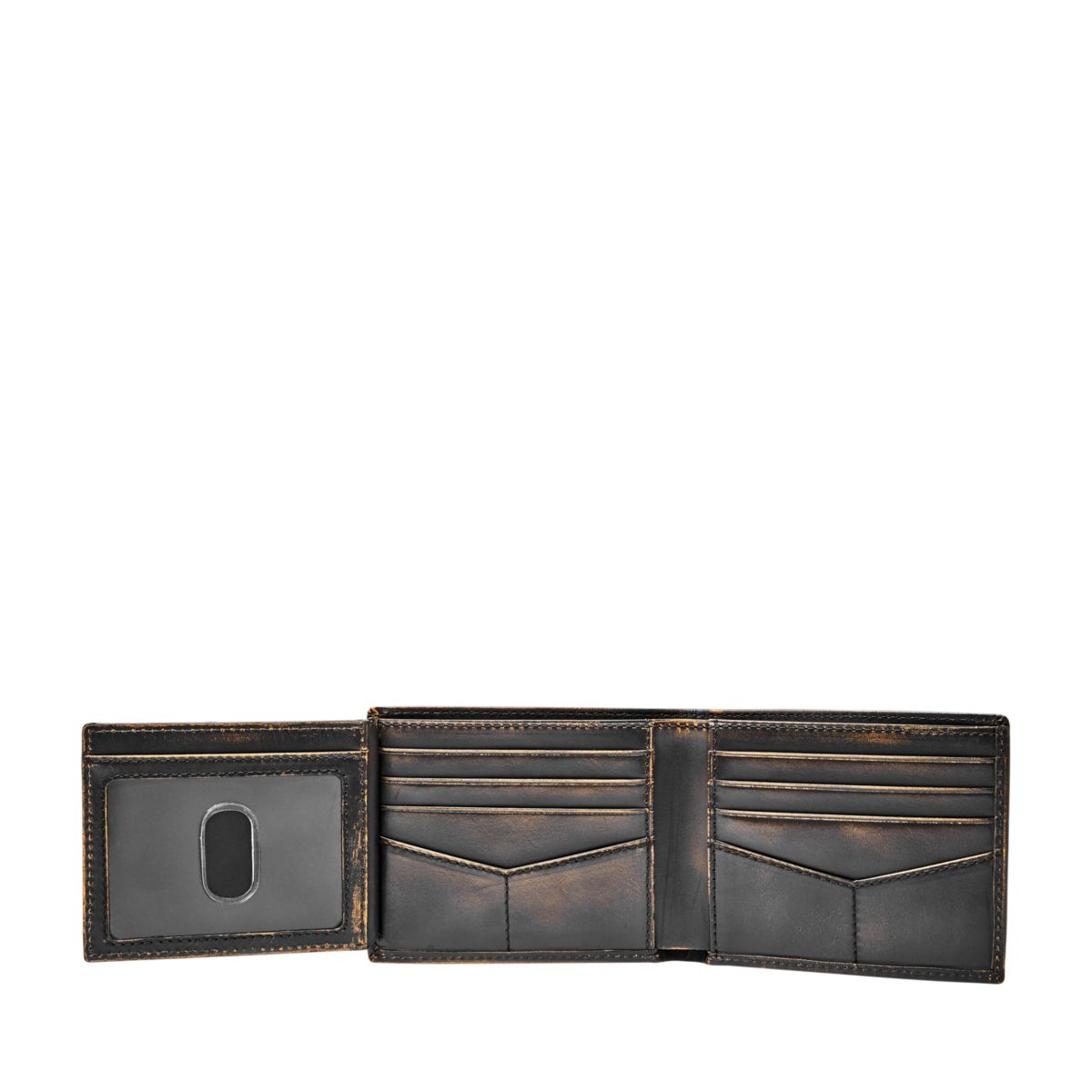 Fossil Men Wade Black Bifold With Flip Id Wallet - ML3882001 (2)