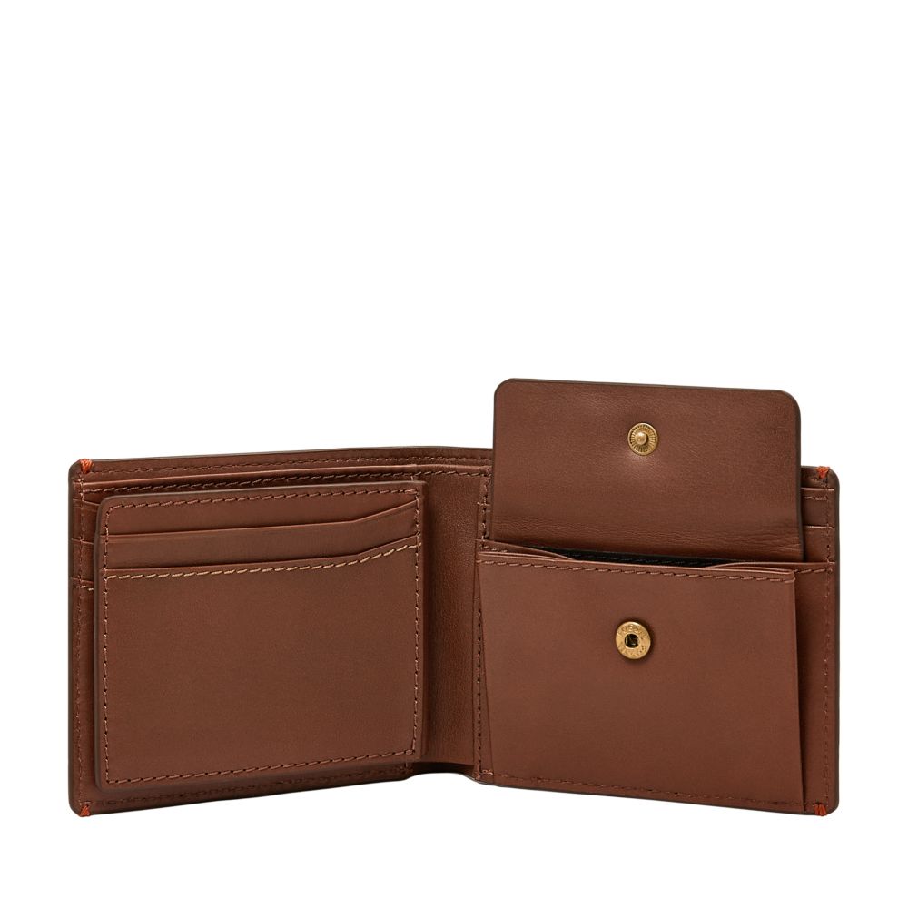 Fossil Men's Sport Tourer Perforated Leather Coin Pocket Bifold - ML4694210 (2)