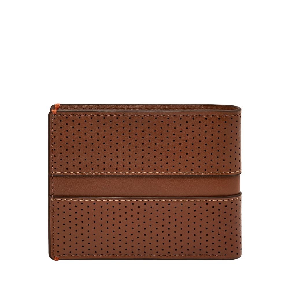 Fossil Men's Sport Tourer Perforated Leather Coin Pocket Bifold - ML4694210 (3)