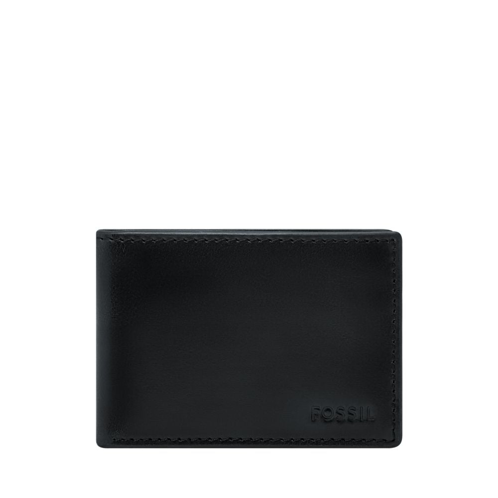 DERRICK BLACK LEATHER BIFOLD