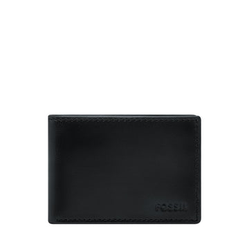 DERRICK BLACK LEATHER BIFOLD