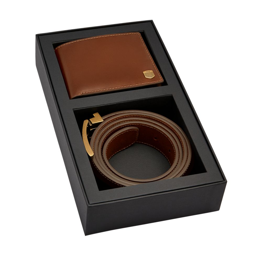 Fossil Men's Hayes Leather Gift Set - MLG0798200 (3)