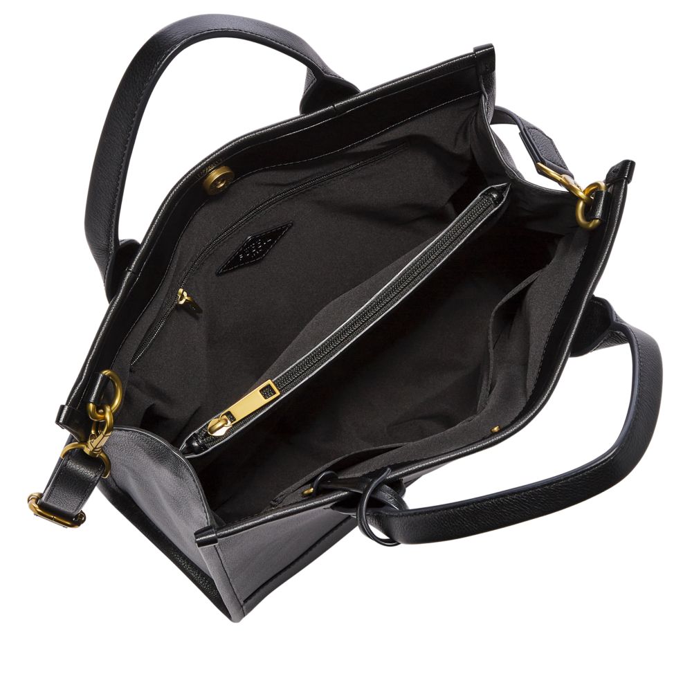 KYLER BLACK LEATHER HANDBAG (2)