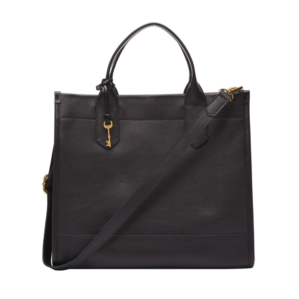 KYLER BLACK LEATHER HANDBAG